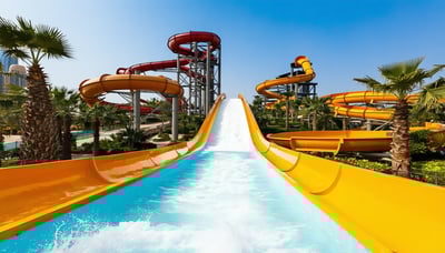 Exciting water slides and attractions at Aquaventure World Dubai Exciting water slides and attractions at Aquaventure World Dubai